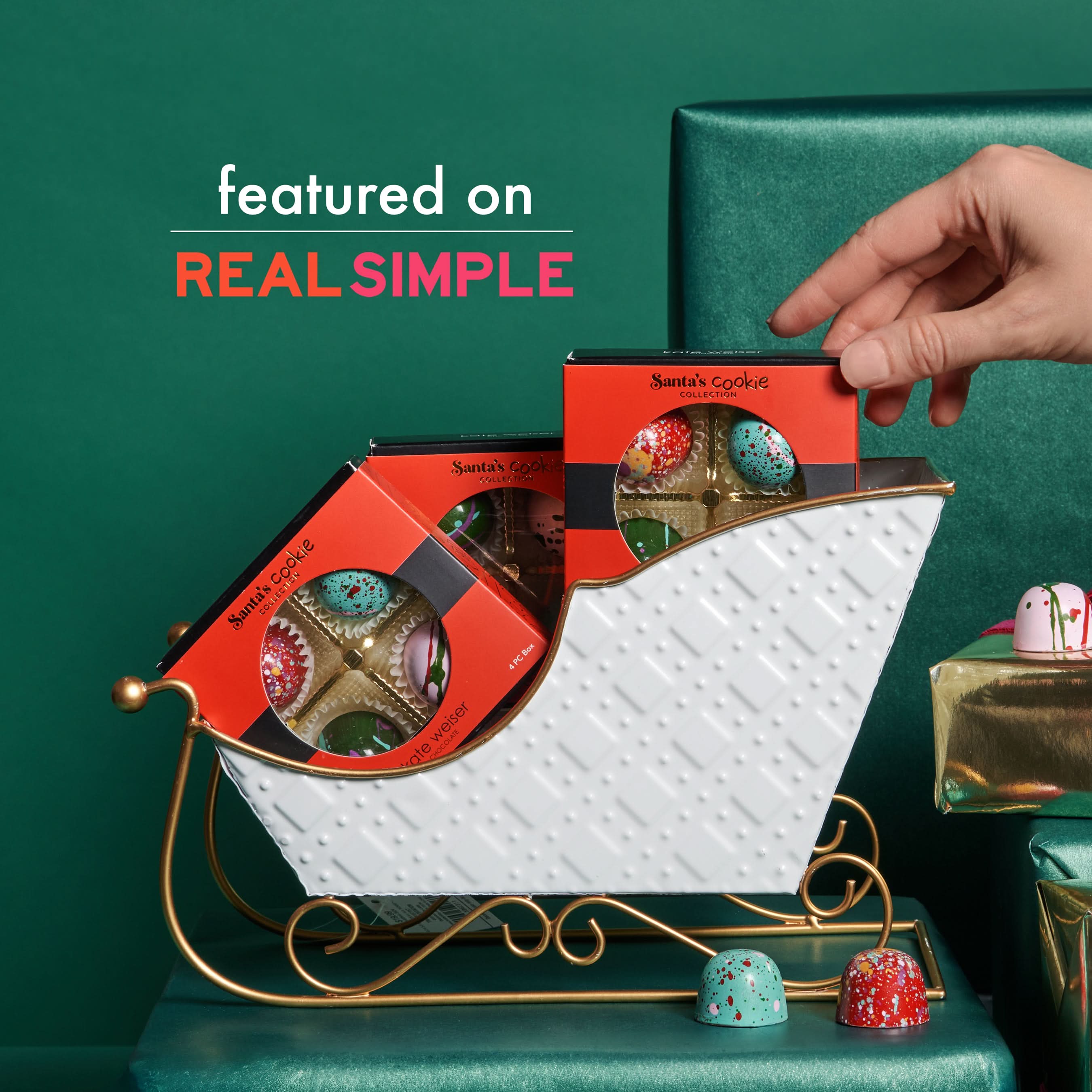 Santa's Cookie Collection | 4 pc – Kate Weiser Chocolate