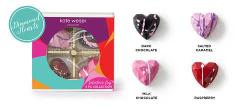 4 piece Diamond Heart Bonbon Collection