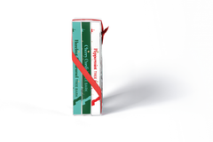Set of 3 Christmas barks wrapped with a red ribbon