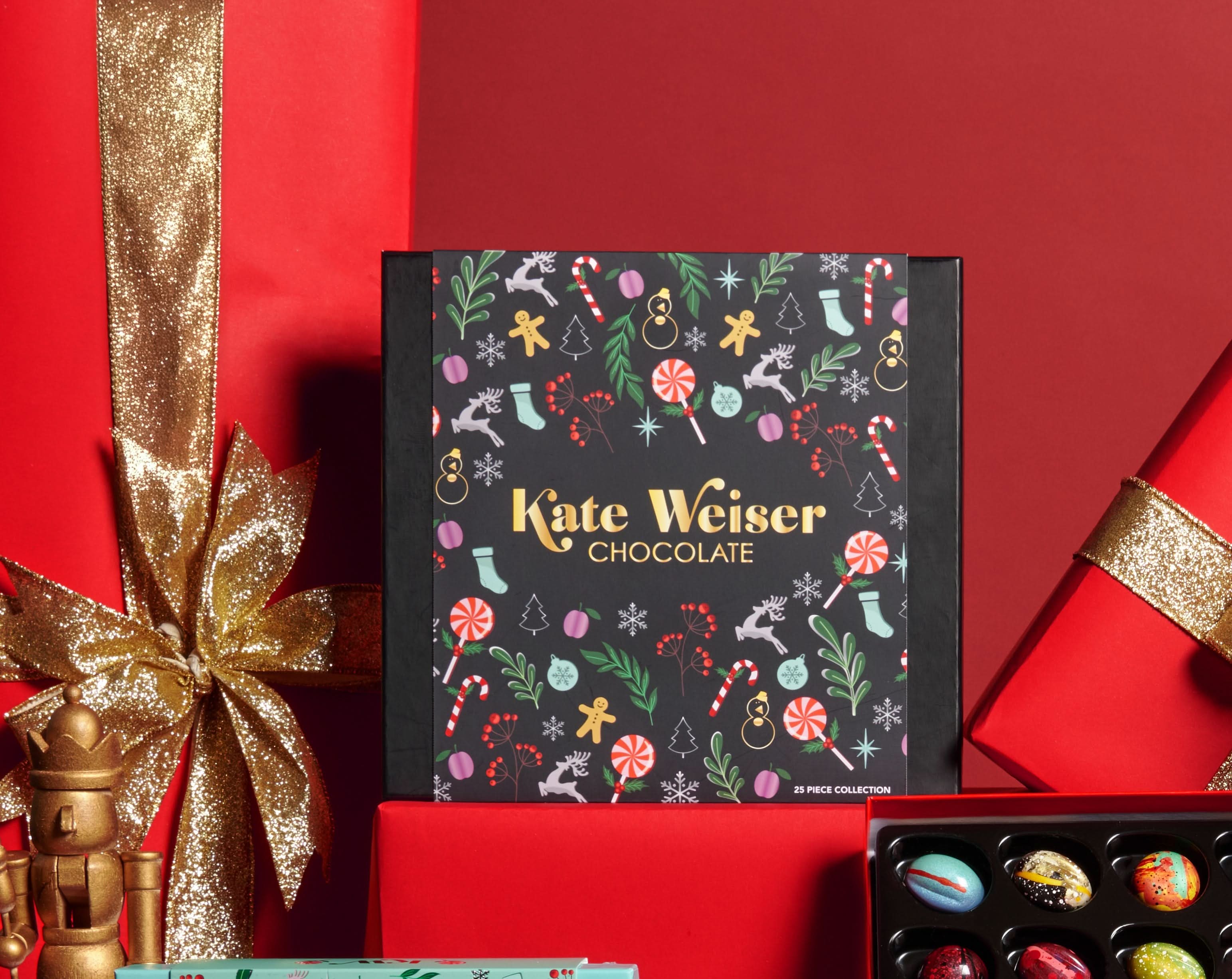Holiday Artist Collection | 25 piece gift box – Kate Weiser Chocolate