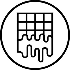 chocolate melting logo